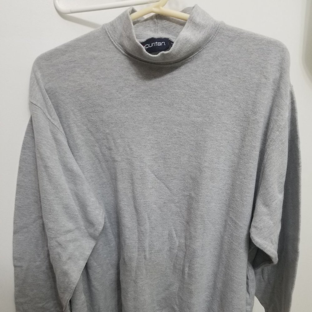 gray Puritan men's XL long sleeve shirt - Picture 1 of 3